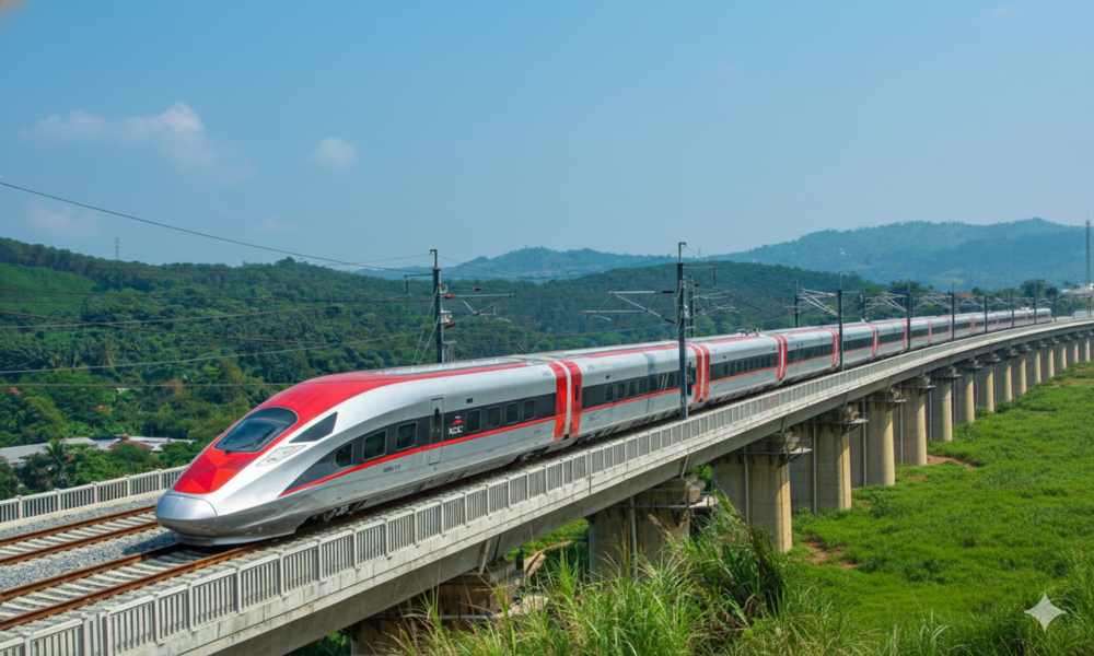 Kereta Cepat Indonesia Jakarta - Bandung KCIC Whoosh Padalarang